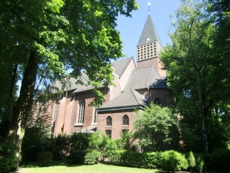 Xanten-Birten : Römerstraße, kath. Pfarrkirche St. Viktor